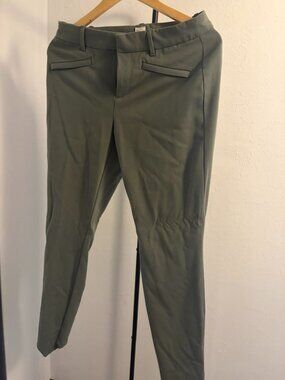 GAP Curvy Signature Skinny Ankle Pants Women's 6 Olive Green Stretch Workwear